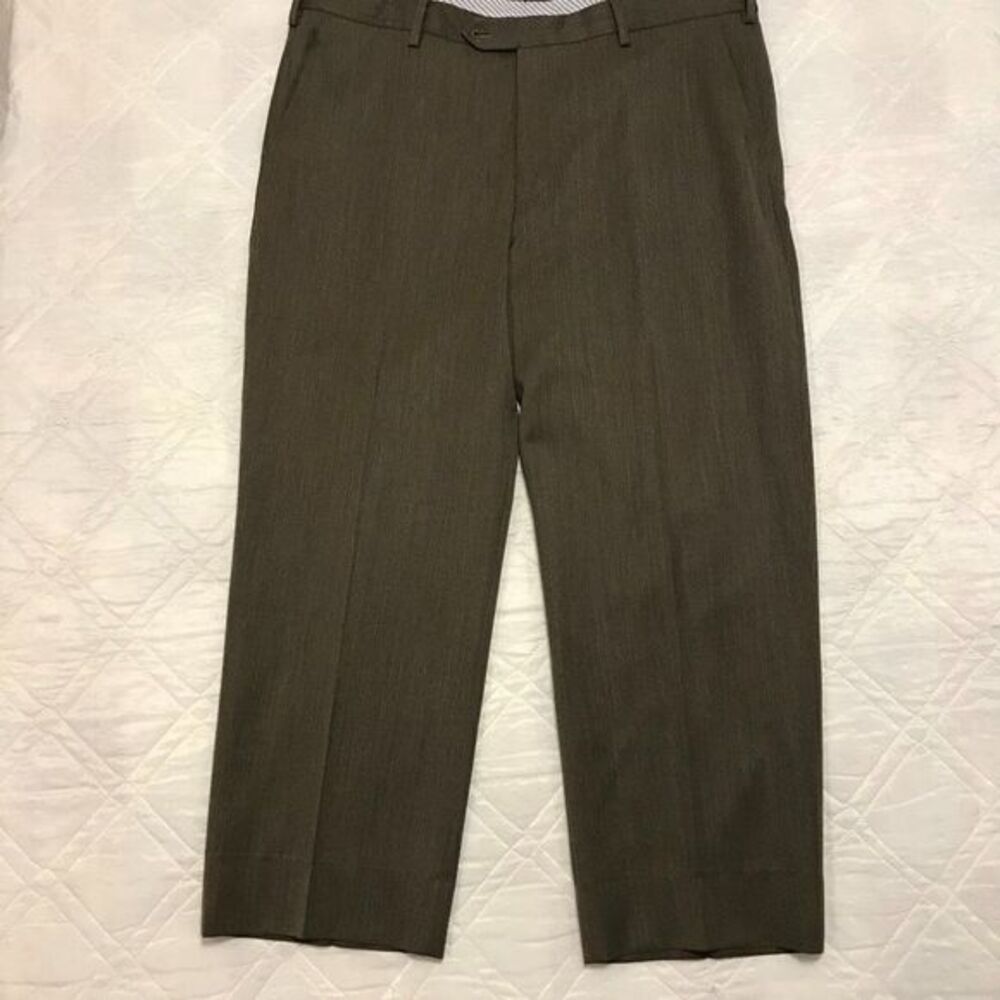 Berle brown green dress‎ pants 40X27